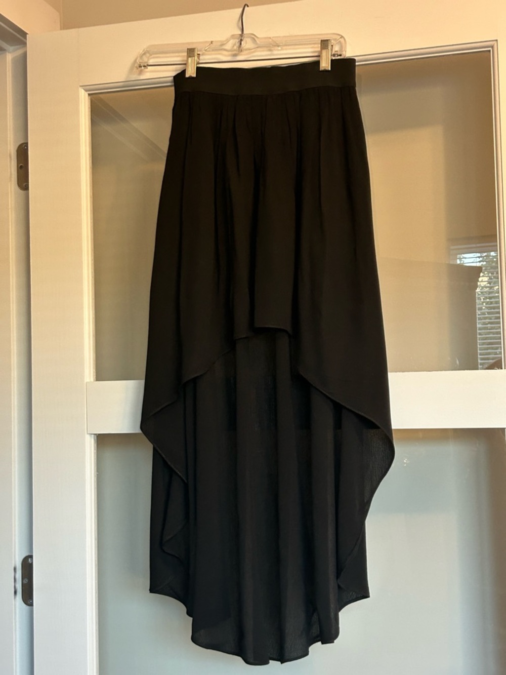 BCBGeneration Black High-Low Layered Skirt